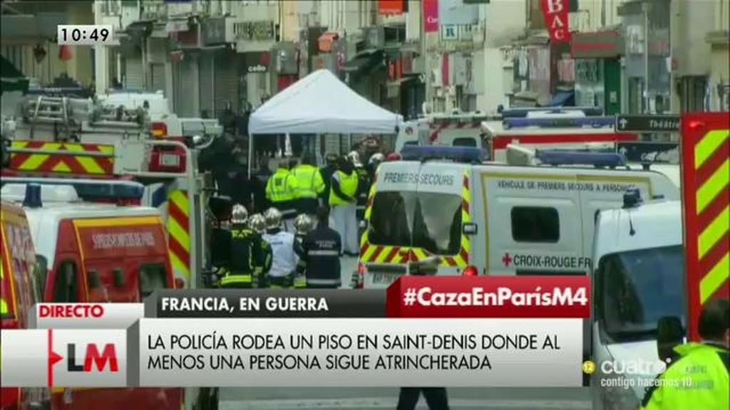 La policía rodea un piso en Saint-Denis donde al menos una persona sigue atrincherada