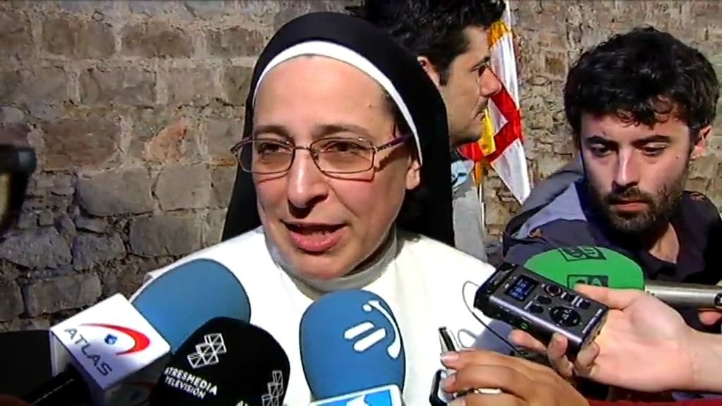 La monja mediática hace campaña por Convergencia