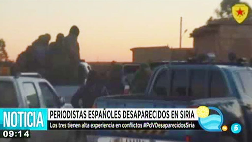 Desaparecen tres periodistas españoles en Siria