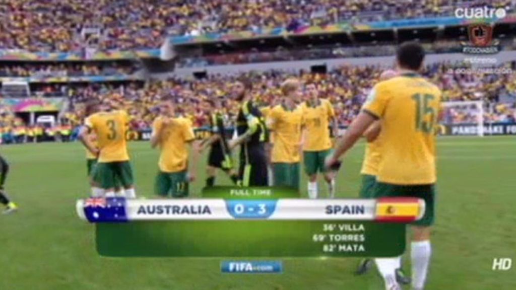 España se marcha del Mundial con una goleada ante Australia (0-3)