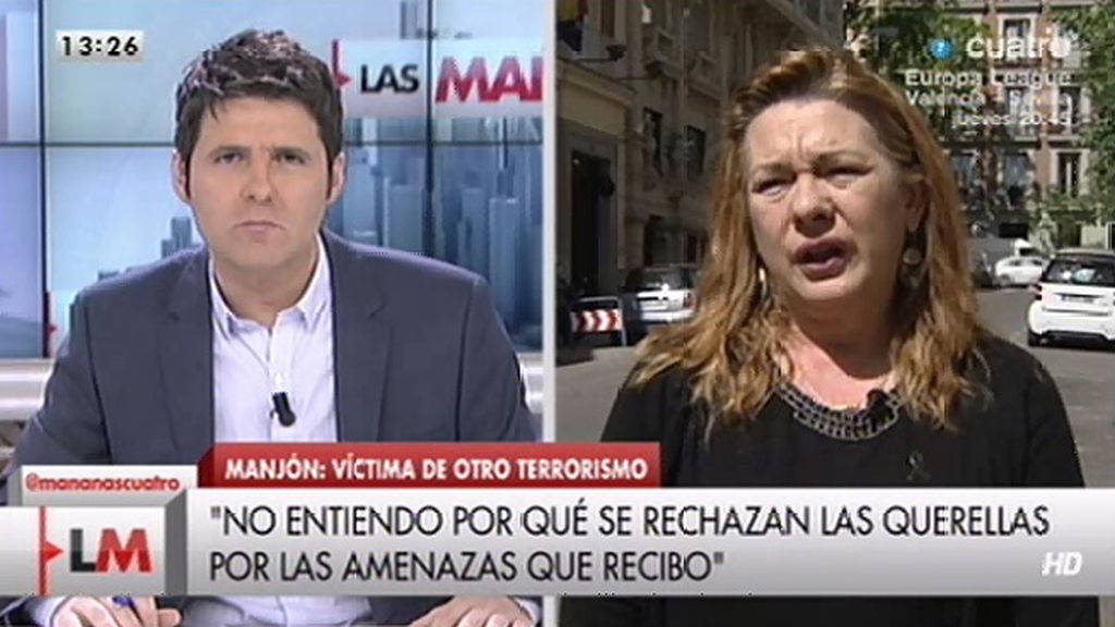 Pilar Manjón pide que se tomen medidas contra quienes la amenazan