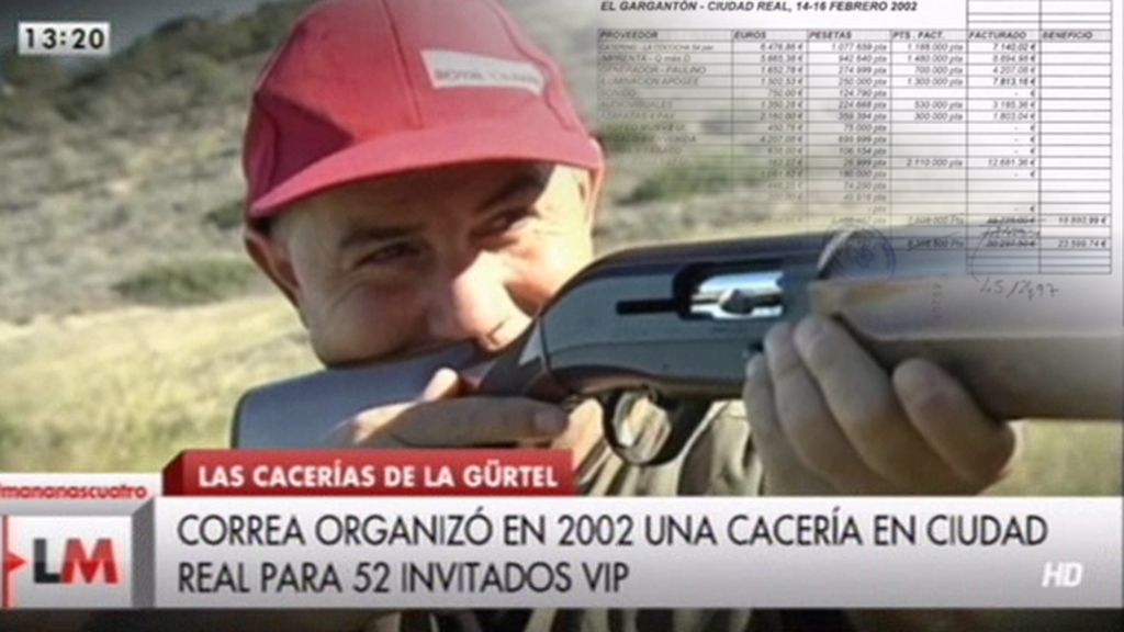 Francisco Correa gastó 62.000 euros en una cacería para invitados del PP