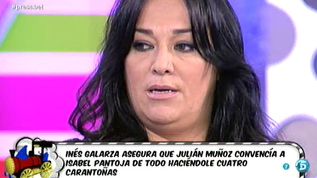 Inés Galarza, corista de Pantoja: "Julián Muñoz era quien daba el 'ok' a todo"