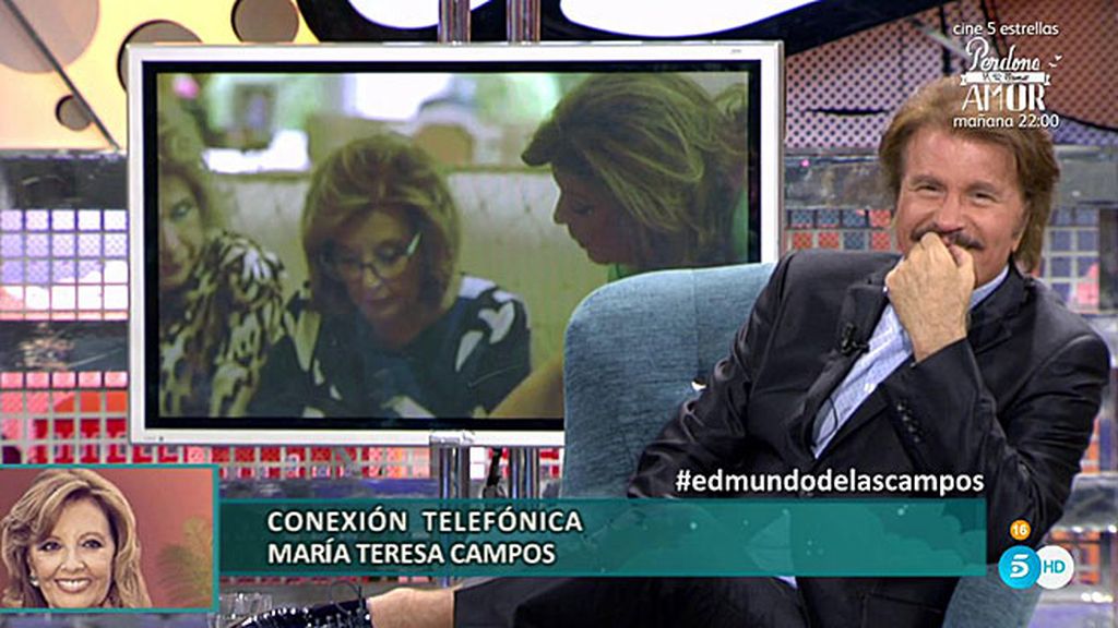 María Teresa entra por teléfono: "Quiero decir públicamente lo feliz que soy con Edmundo"