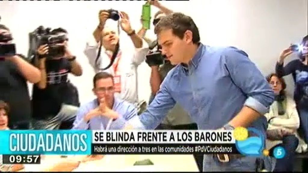 Ciudadanos no quiere barones territoriales