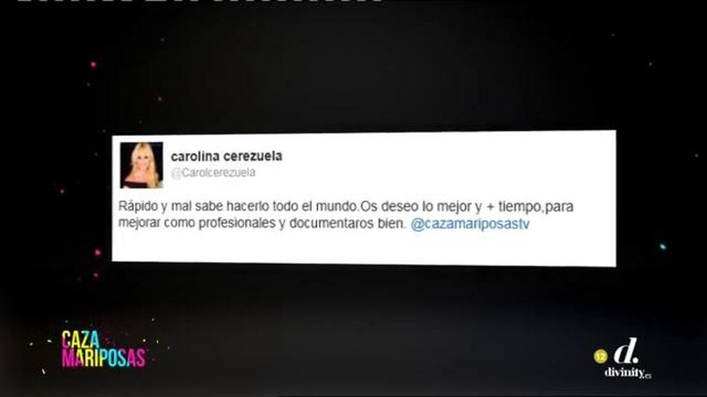 Carolina Cerezuela carga contra 'Cazamariposas' tras denunciar su playback
