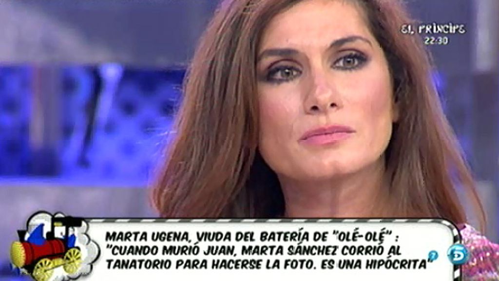 Marta Ugena, sobre Marta Sánchez: “Juan me dijo que tenía a Marta en su lista negra”