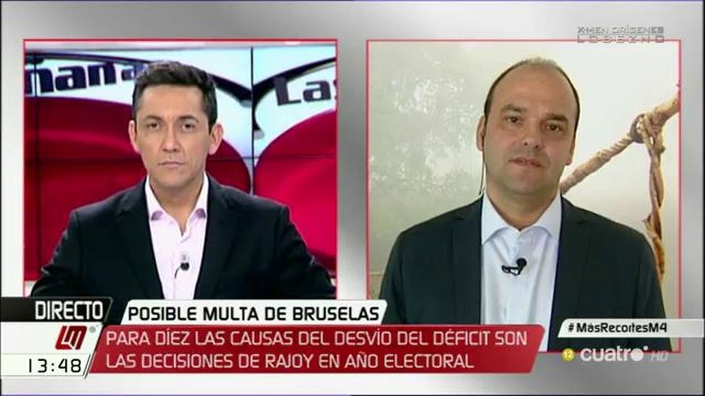 José Carlos Díez: “El déficit está aumentando, no es que Rajoy haya reducido la velocidad, es que ha aumentado”
