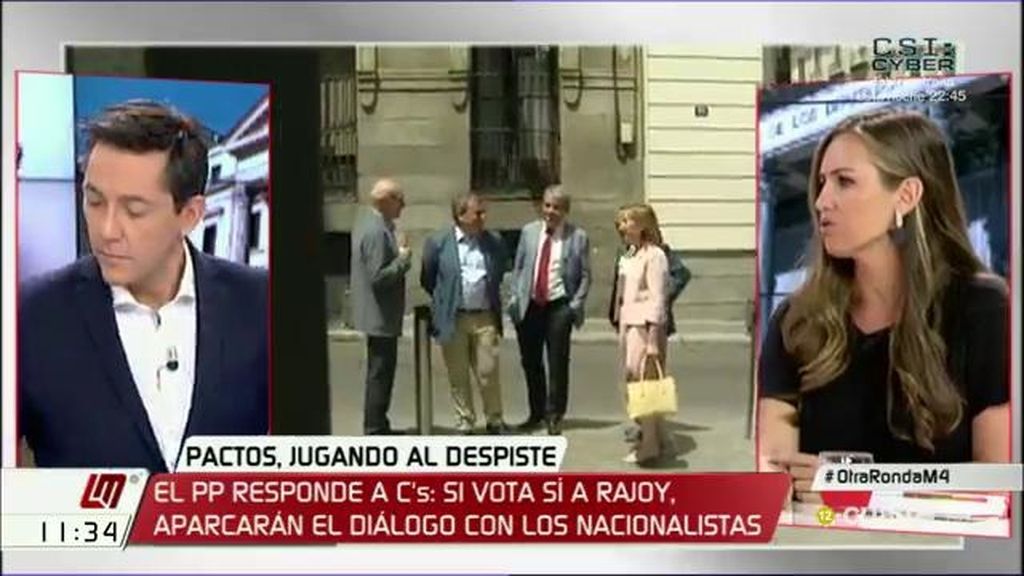 Melisa Rodríguez apunta que Ciudadanos podría replantearse su abstención si el PP pacta “con quien quiere romper España”