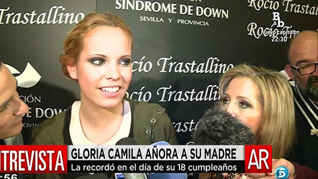 Gloria Camila: "Ahora las cosas no están bien pero todo irá bien"