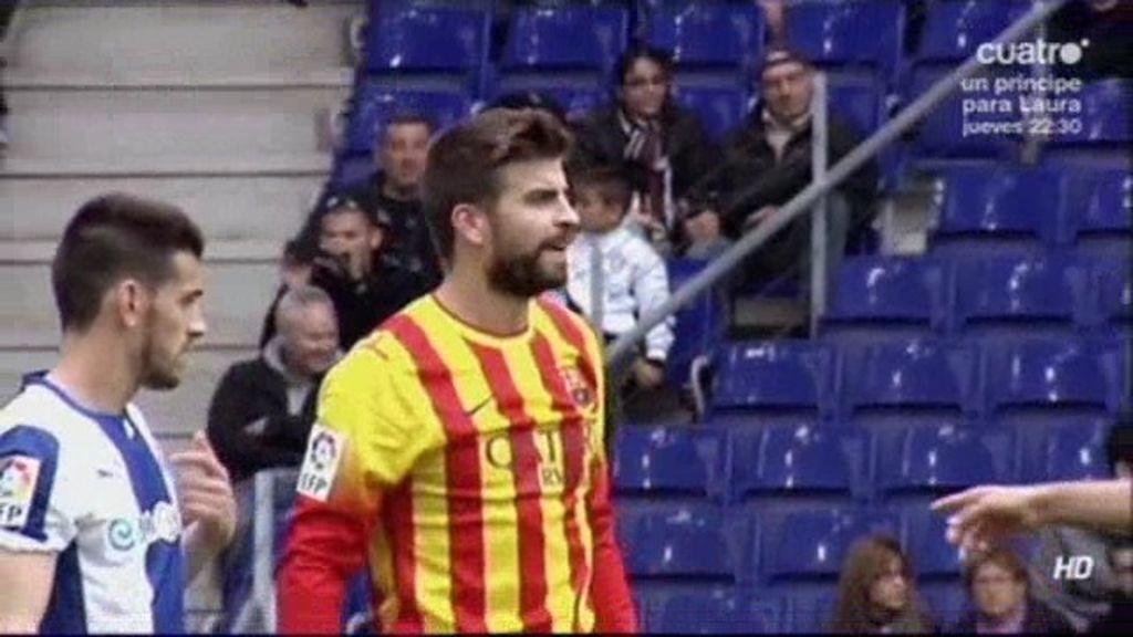 Parte de Cornellà maltrata a Piqué con cánticos lamentables durante el partido