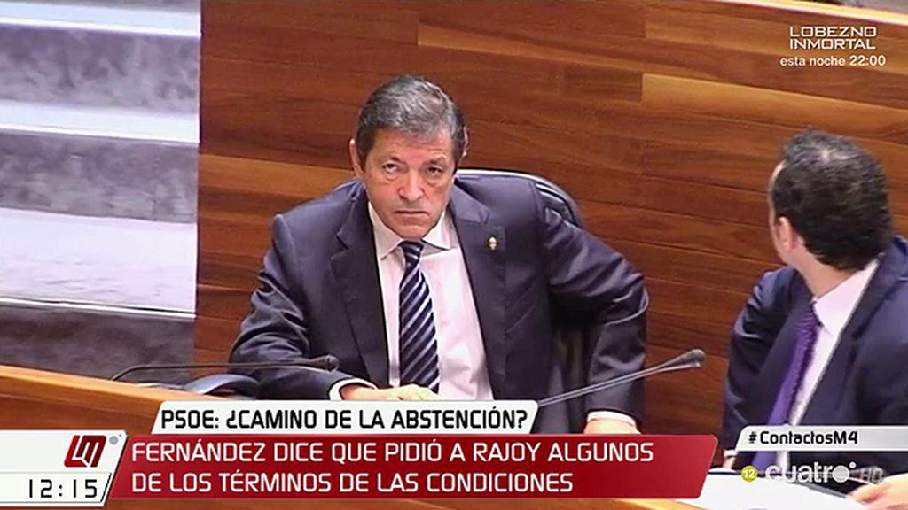 Javier Fernández y Mariano Rajoy se han reunido para hablar sobre la abstención