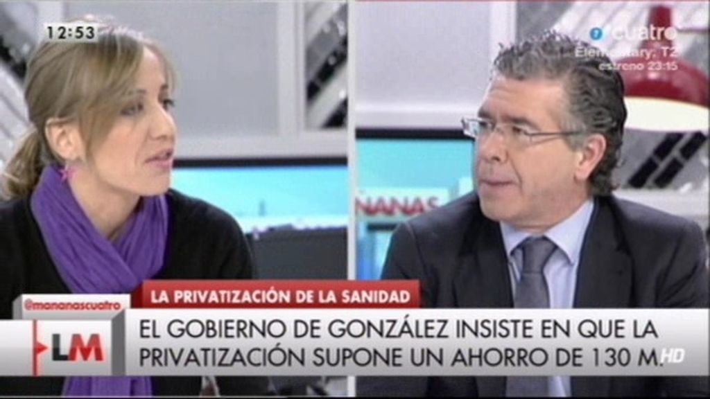 Tania Sánchez: "Al PP se le da muy bien la ingeniería de datos y mentir"