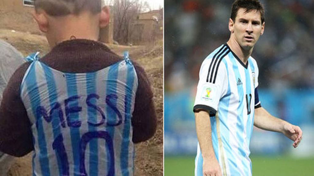 Messi se encontrará con el niño que fabricó su camiseta con una bolsa