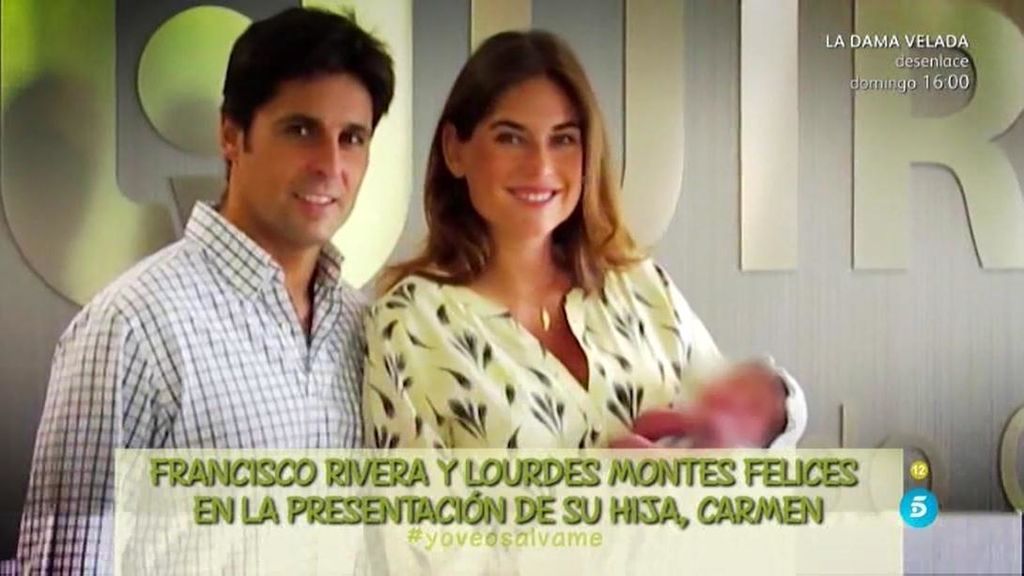 Francisco Rivera y Lourdes Montes presentan a su hija Carmen