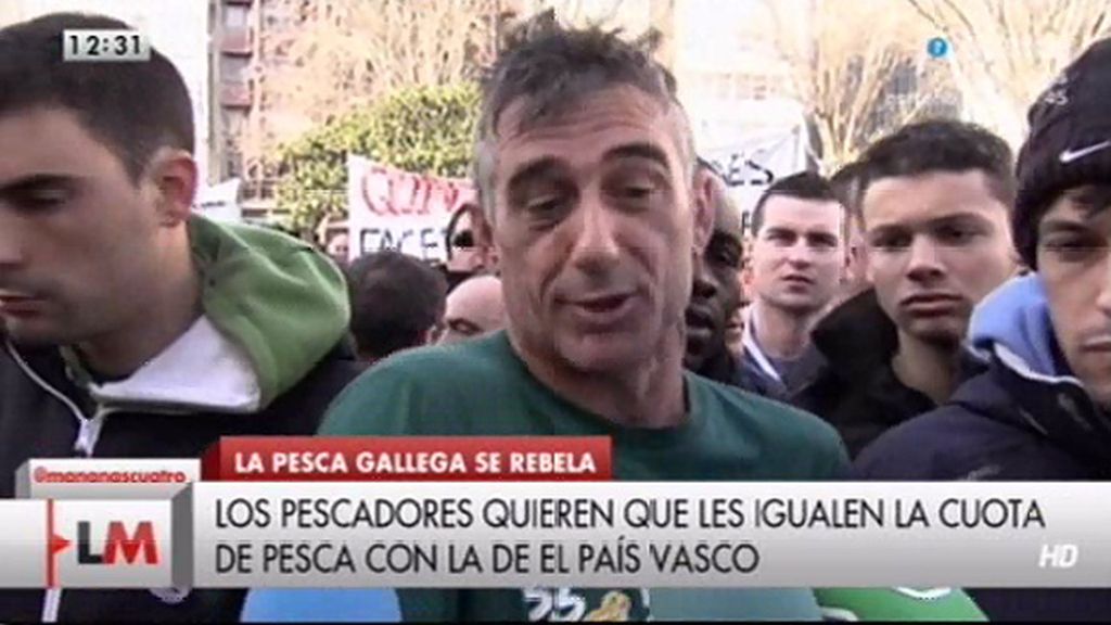 Las protestas de los pescadores gallegos