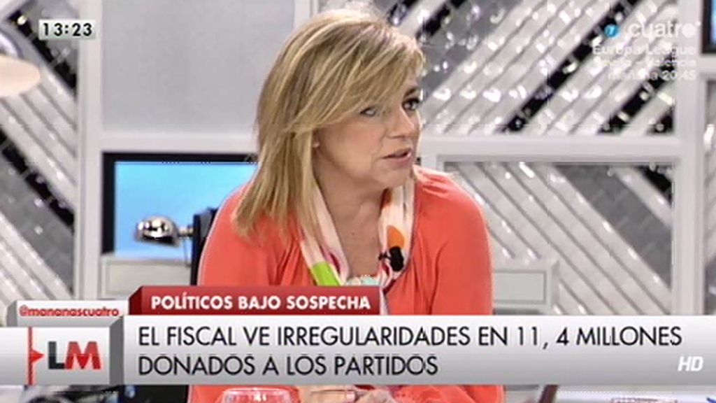 Elena Valenciano, sobre el PP: "Han estado dopados por dinero B"
