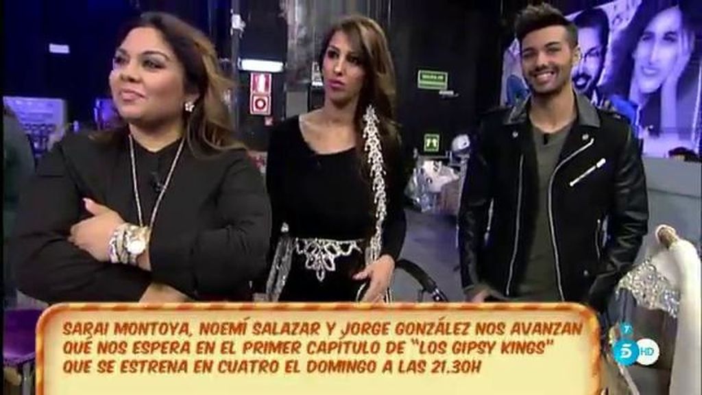 Saray Montoya, Noemí Salazar y Jorge González, en ‘Los Gipsy Kings’