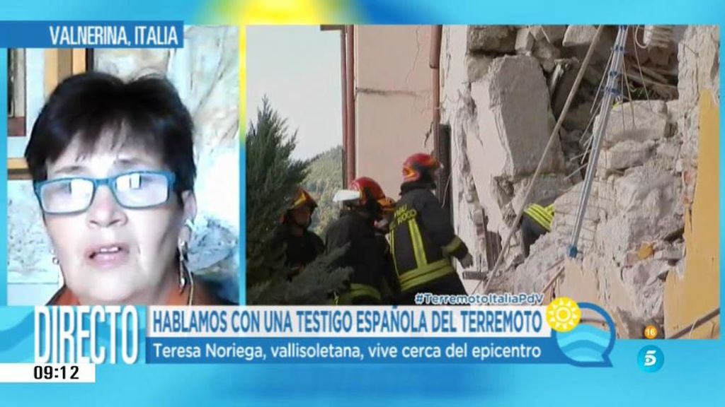 Teresa, testigo del terremoto: "Mi cama era como un ascensor, era tremendo"