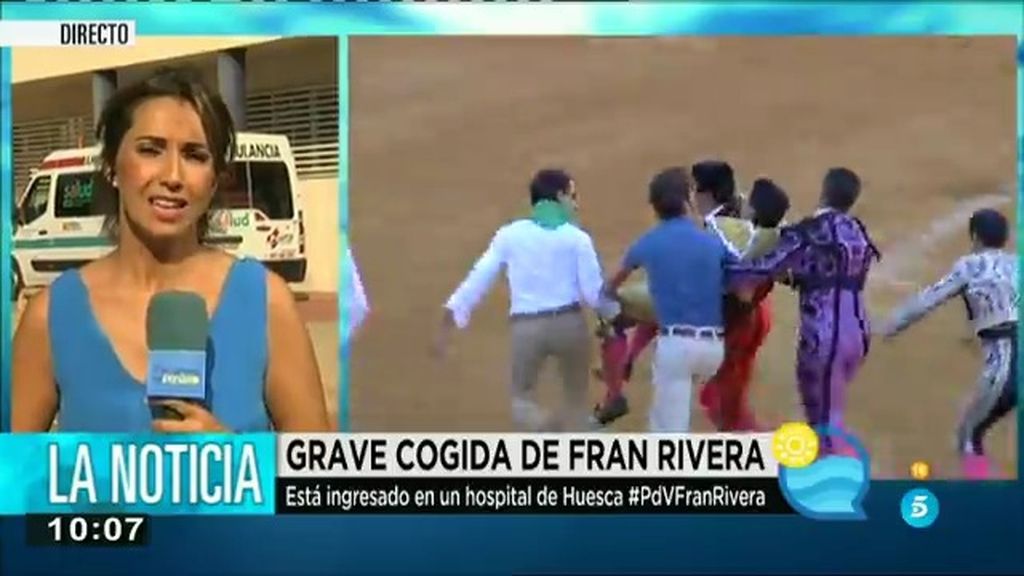 Grave cogida de Francisco Rivera en la plaza de toros de Huesca