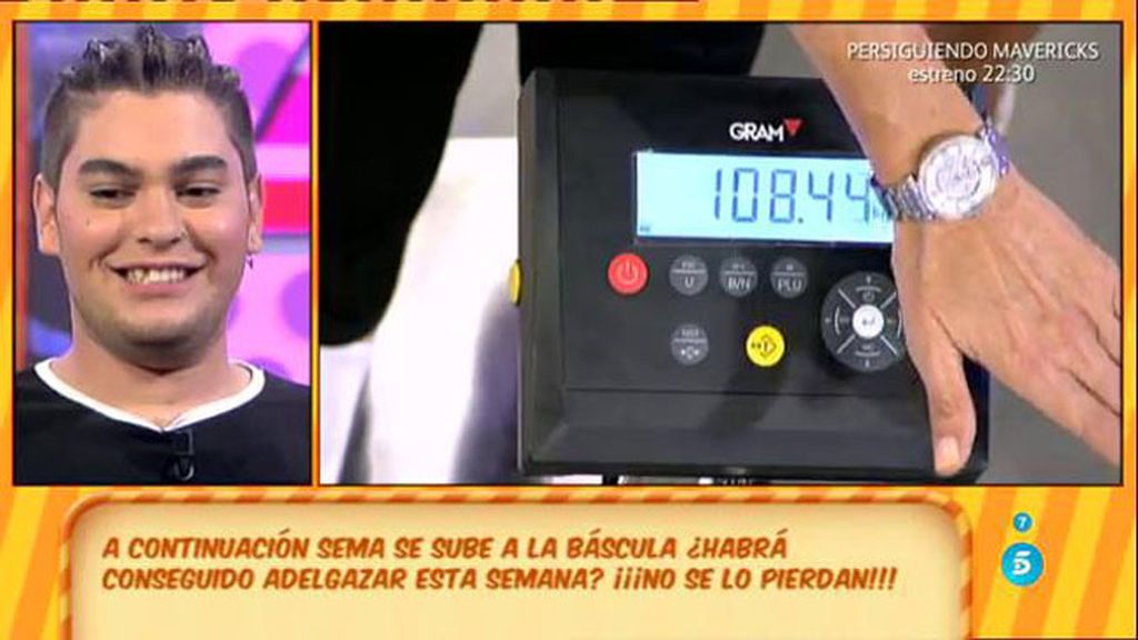 ¡Sema ha conseguido bajar un kilo!