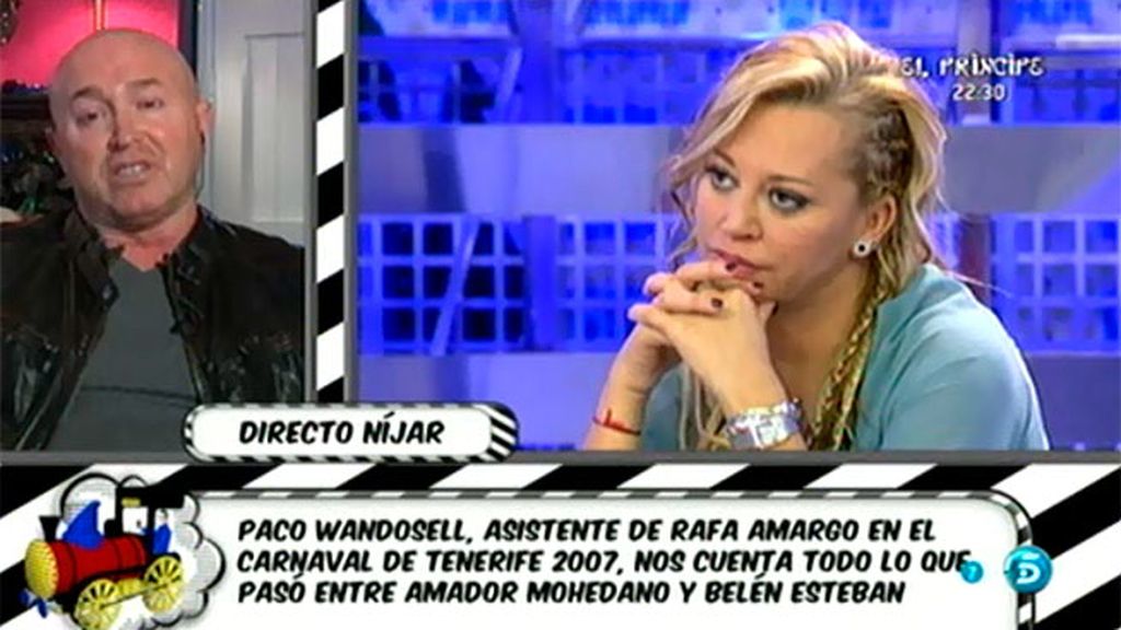 Paco Wandosell: "Amador quería que Rafa Amargo le pagara otro caché a Belén"