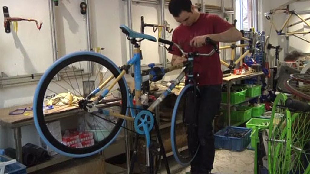 La bicicleta de bambú hecha en China