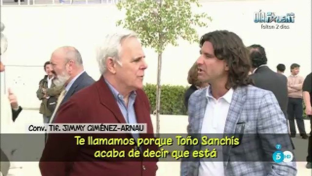 Jimmy Giménez Arnau, de Toño Sanchís: "No quiero verle más en mi vida"