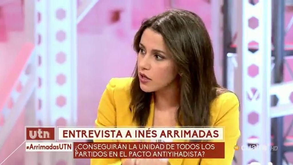 Inés Arrimadas: "Los yihadistas no entienden de nuestros procesos electorales"