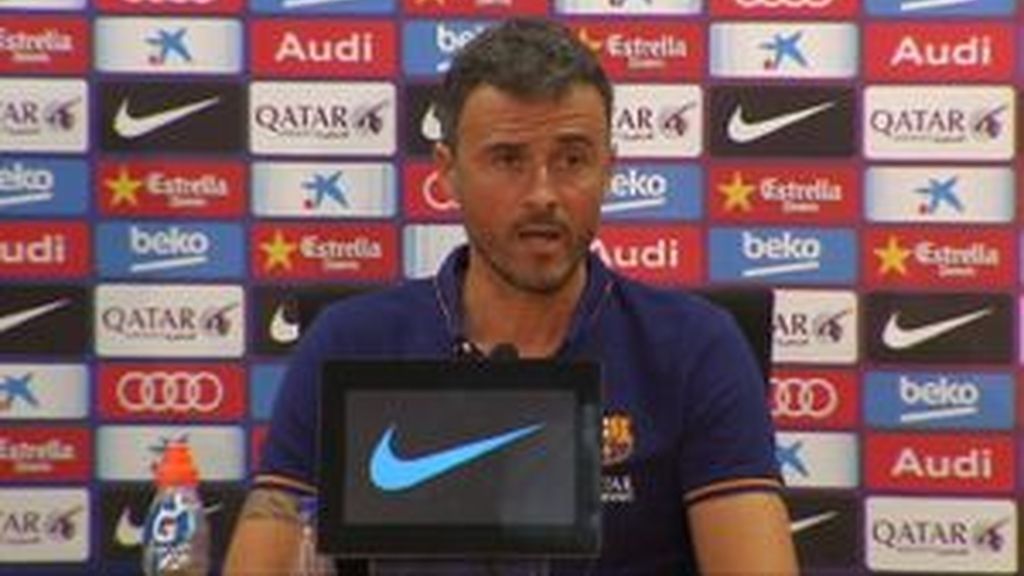 Luis Enrique: "Veo que hay ganas de que se tuerzan las cosas"