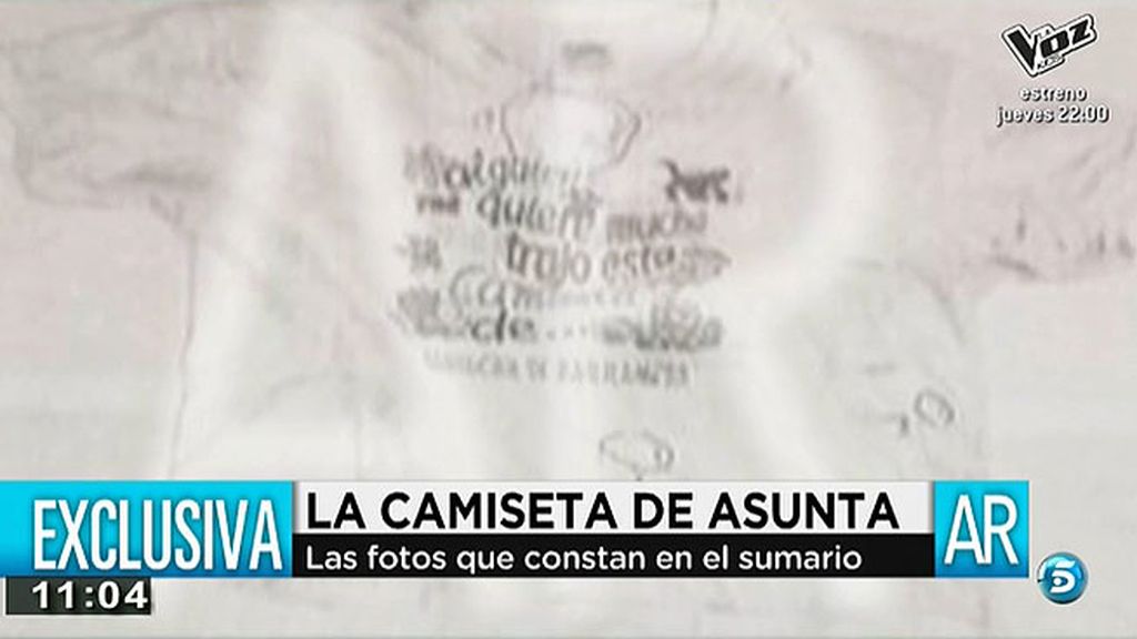 'AR' tiene acceso en exclusiva a las fotografías de la camiseta de Asunta que constan en el sumario