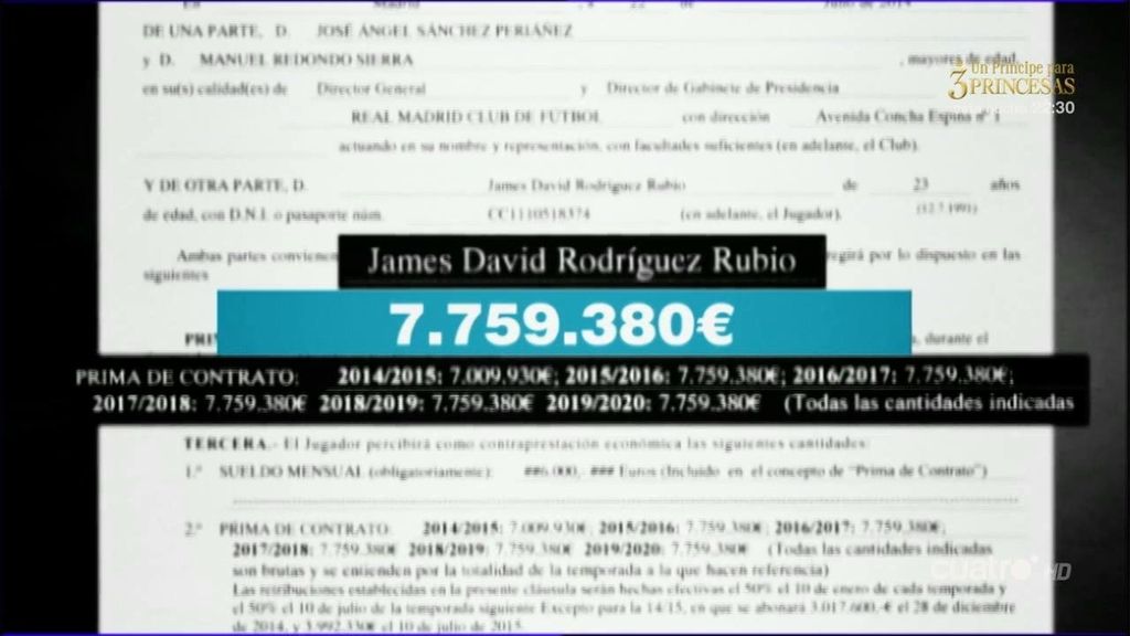 El contrato de James Rodríguez sale a la luz: cobra casi ocho millones por temporada