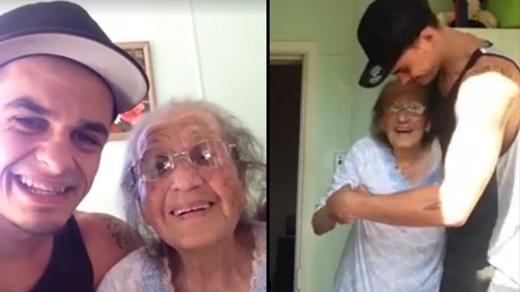 El emotivo baile de una abuela y su nieto que está conmoviendo a la Red