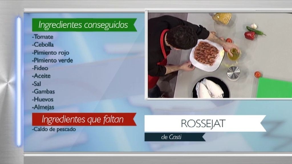 Juanra Bonet cocina un ‘Rossejat de fideos' al estilo de su madre Casti