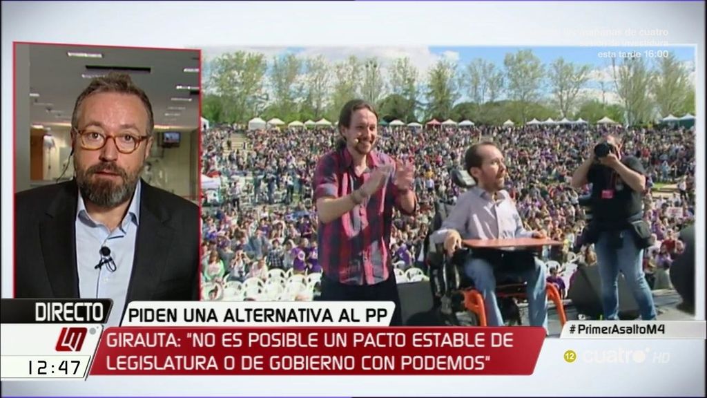 Girauta: "No es posible un pacto estable, de legislatura o de gobierno con Podemos"