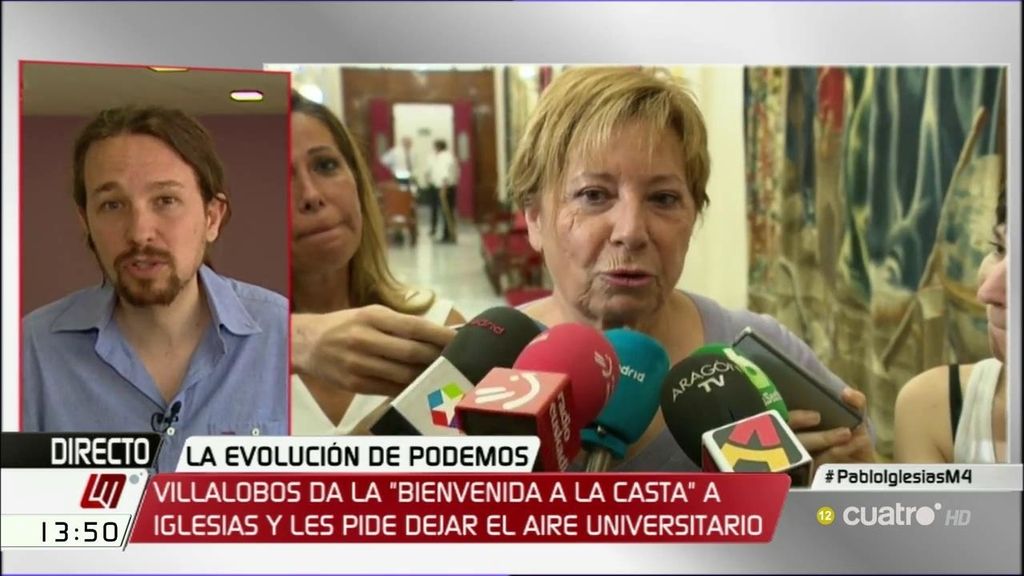 Iglesias responde a las palabras de Villalobos: “Al PP, ni con un palo”