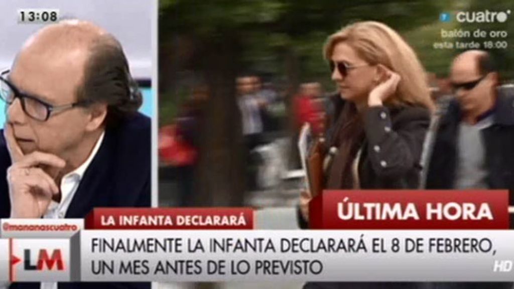 Jaime González: "La Infanta no es una española cualquiera, es la hija del Rey"
