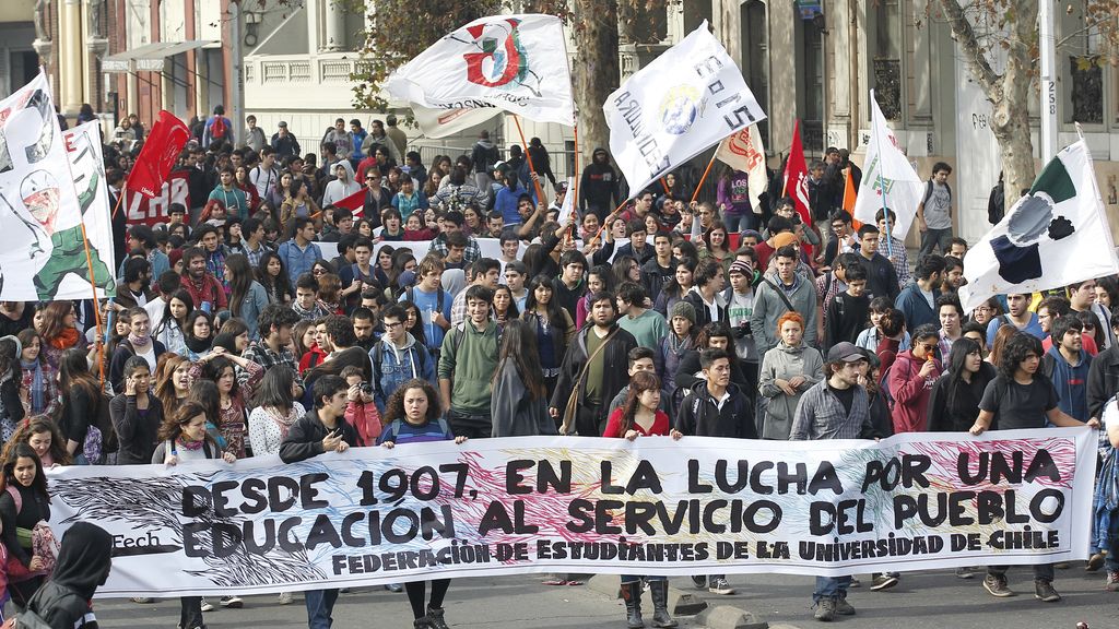 Los estudiantes chilenos también se levantan contra el Gobierno de Bachelet