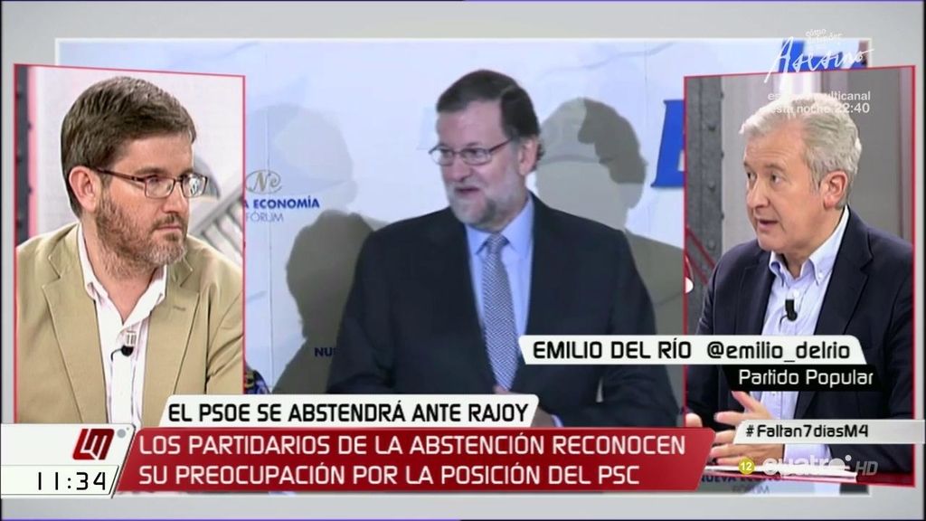 E. del Río (PP), sobre el PSOE: “Hay que hacer de la necesidad virtud, por tanto, lleguemos a acuerdos”
