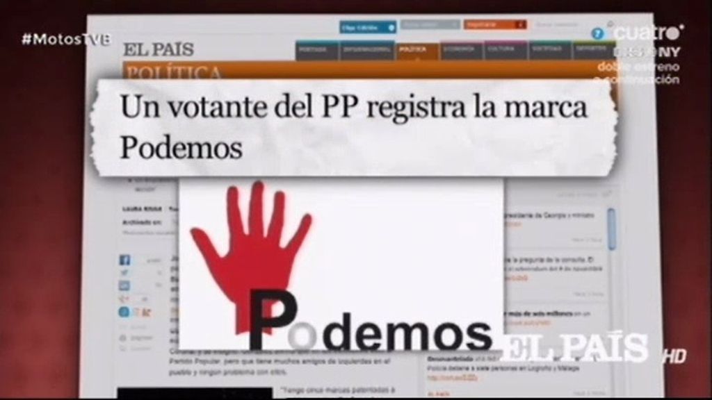Un votante de PP paga 235 euros para registrar la marca ‘Podemos’