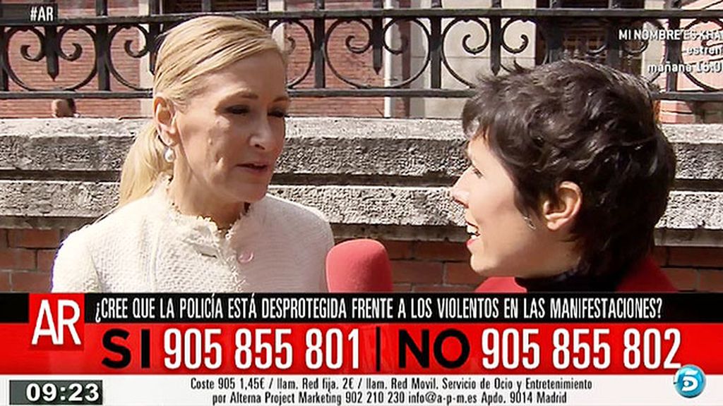 C. Cifuentes: "No voy a entrar en polémicas, yo trabajo en favor de los madrileños" C. Cifuentes: "No voy a entrar en polémicas, yo trabajo en favor de los madrileños"