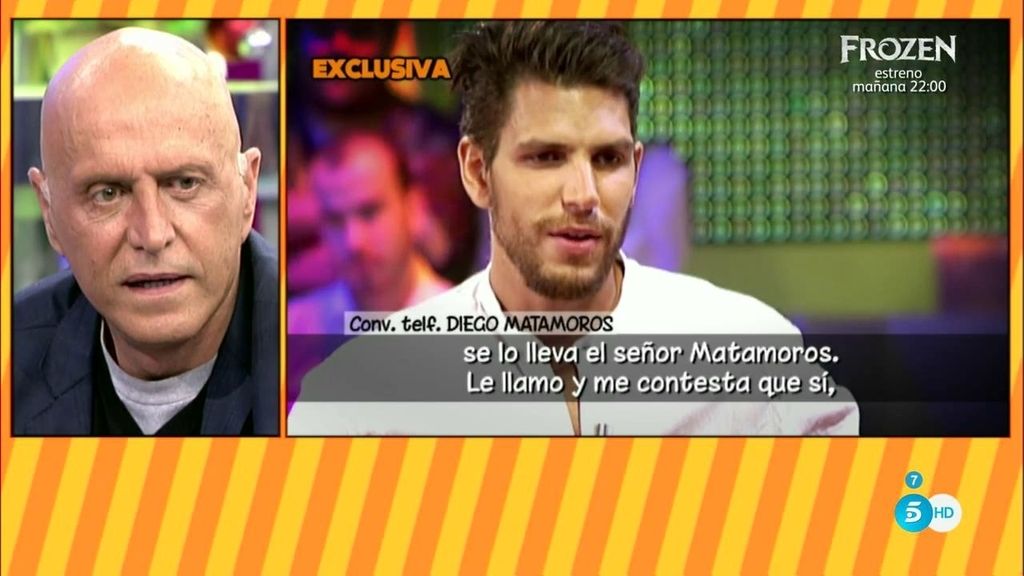 Diego Matamoros, de su padre: "Estoy pagando yo la deuda que tiene con Toño”