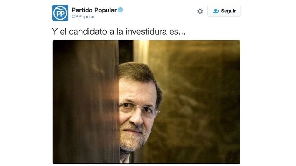 #HoyEnLaRed: el PP incendia Twitter al presentar a su candidato a la investidura