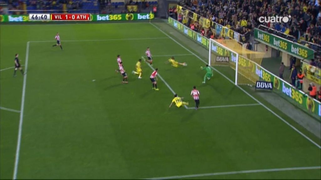 Gol de Pina (Villarreal 1-0 Athletic)
