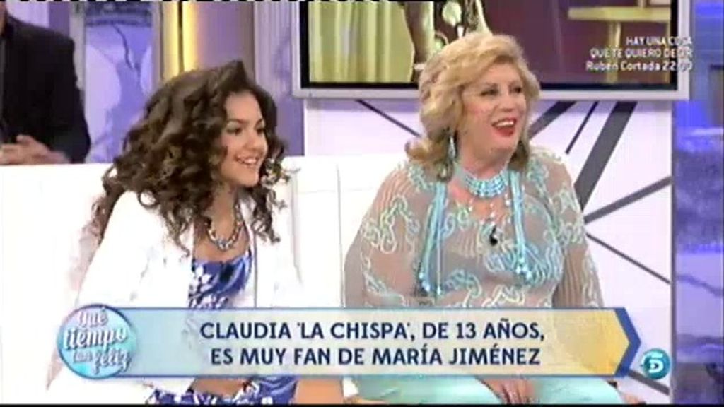 Claudia 'La Chispa', fan de María Jiménez