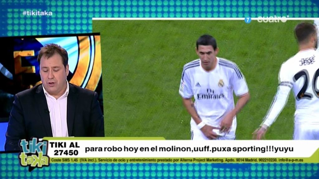 El Bernabéu pita a Di María y el argentino les contesta tocándose 'sus partes'
