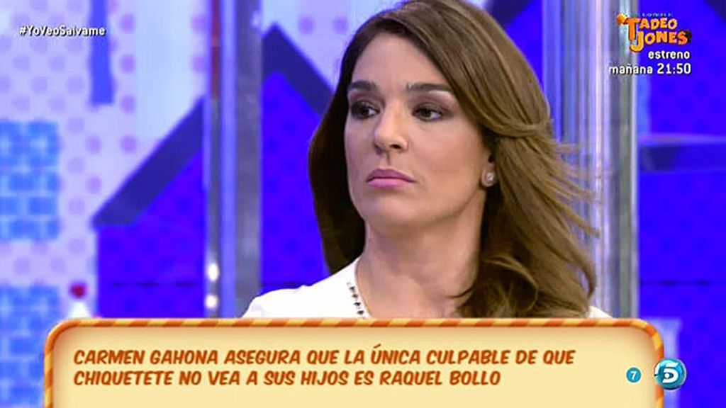 Raquel Bollo: "Gahona quiere ser mi enemiga, pero mi enemigo es Chiquetete"