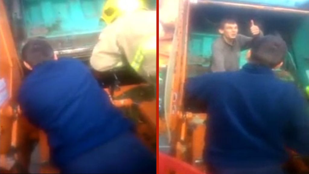 "Sigue la luz", el angustioso rescate de un joven atrapado en un camión de basura