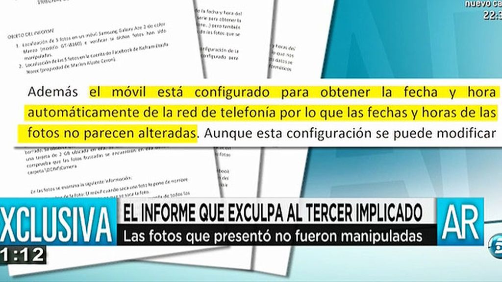 'AR' tiene acceso en exclusiva al informe que exculpa al 'hombre del semen'