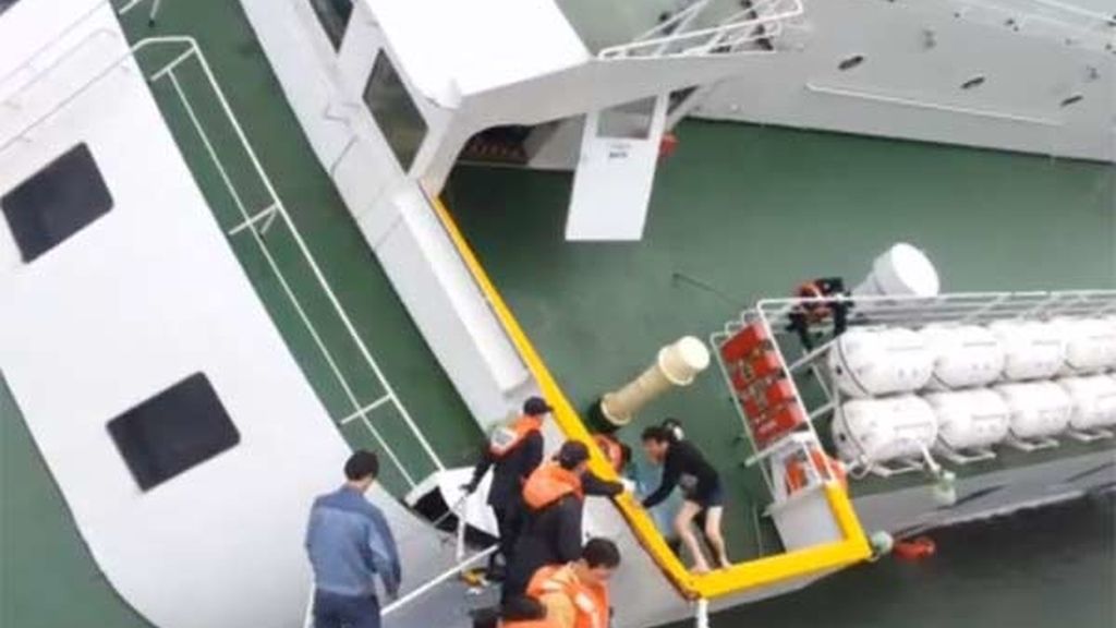 El rescate del capitán del ferry surcoreano